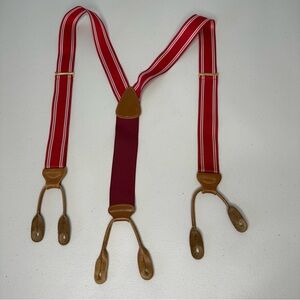 Trafalgar Suspenders Red and White